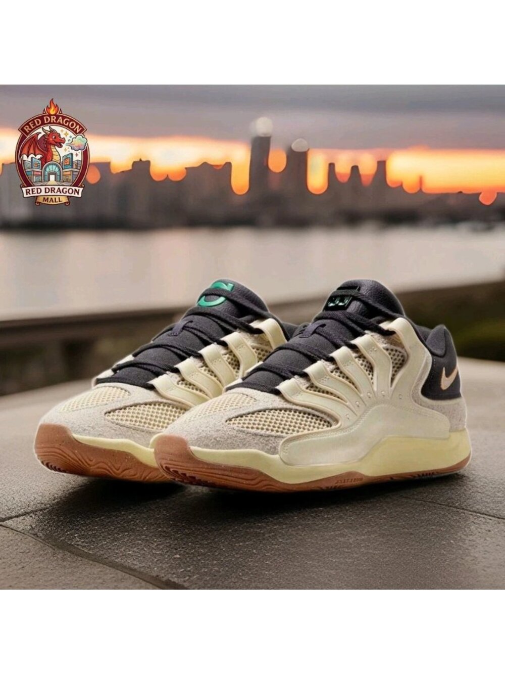 Nike KD 18 Basketball Shoes Phantom Black Gum IH2367-100 - Men's Size 11.5